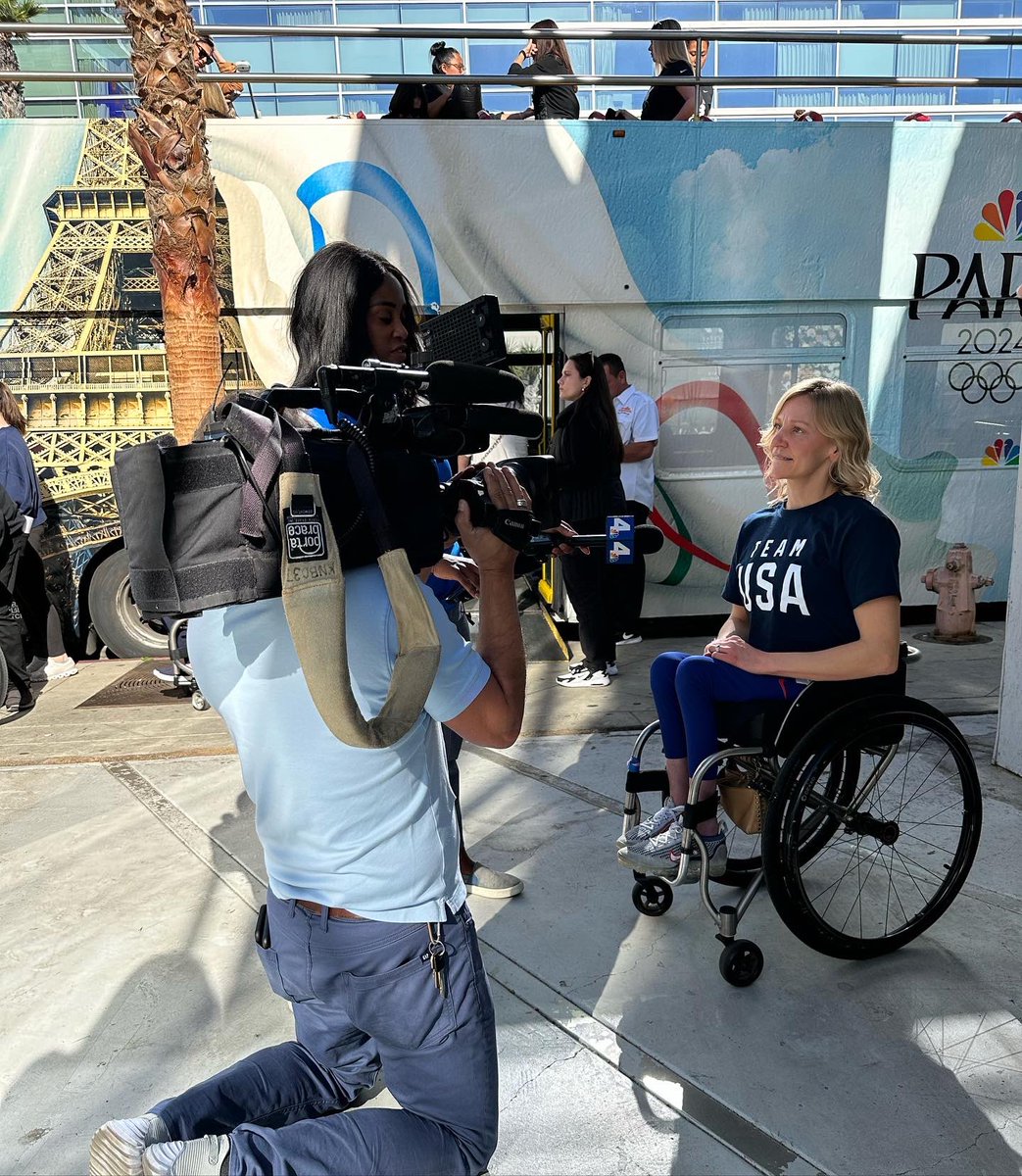 Great times at @NBCOlympics in Universal Studios starting the #RoadtoParis 🇺🇸🙌🏼🎥 so grateful to join @TeamUSA on this journey