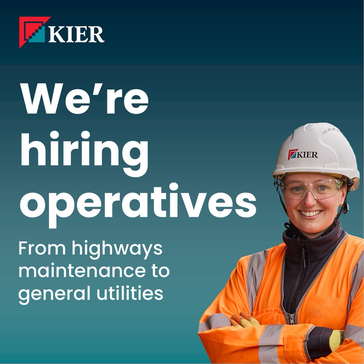 Bring our award-winning projects to life in one of our hands-on operative roles. Take a look at our full list of vacancies here careers.kier.co.uk/jobs/vacancy/f… #JoinKier #ConstructionRevolution #Operatives #Jobs #Fibre #Highways