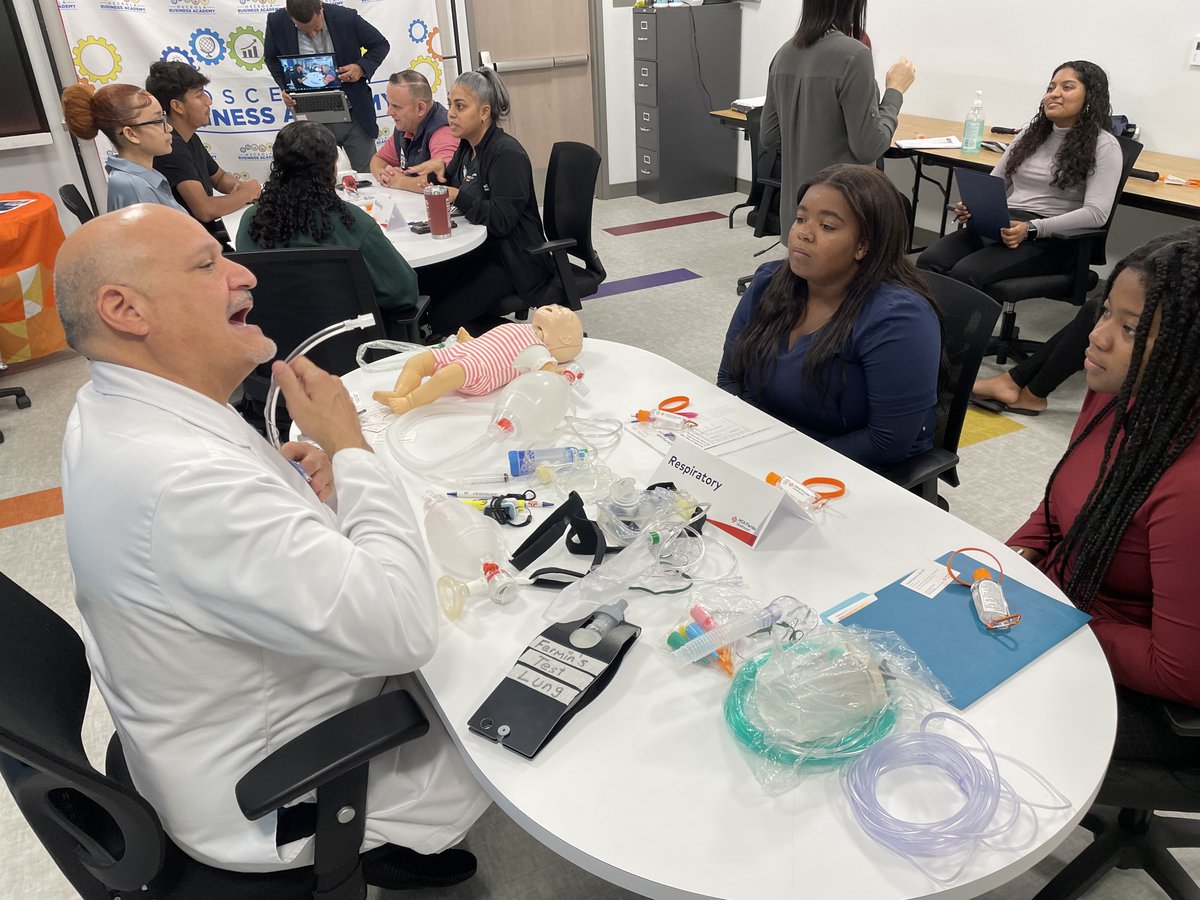 Thank you to HCA Hospital for setting up a career pipeline event for our students.  Hospitals offer so many more careers beyond doctors and nurses, and students had the opportunity to rotate through various fields from accounting to culinary, supply chain to radiology, and more!