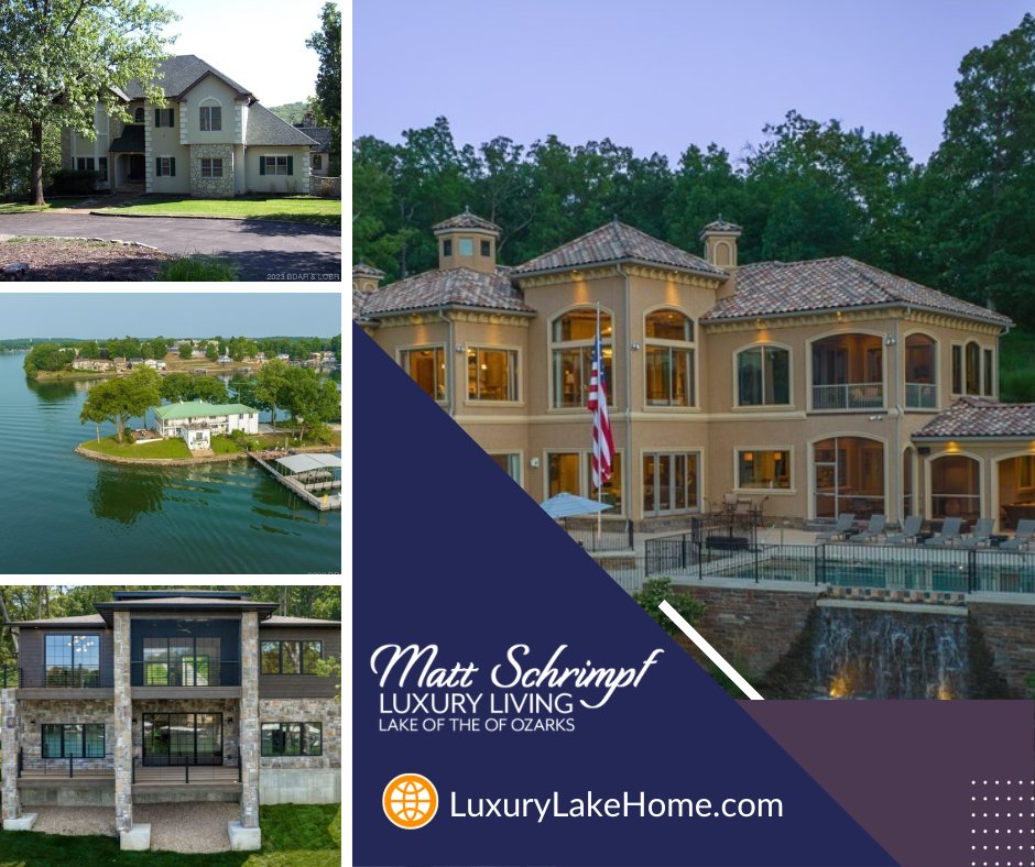 Our curated listings are a passport to a grand lifestyle. Dive into the Lake of the Ozarks luxury home market at LuxuryLakeHome.com #HighEndHomes #LakeLife