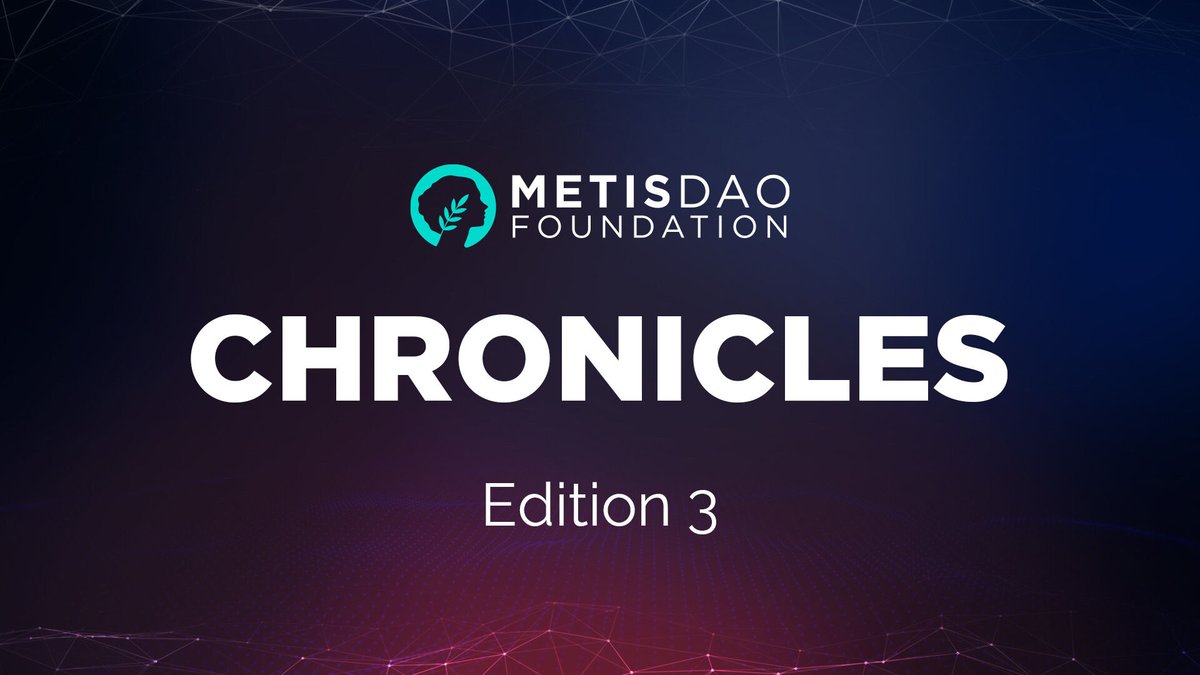 MetisFdn's tweet photo. The November edition of the #FoundationChronicles ๐๏ธ is here! โจ
Get the latest ecosystem updates, project highlights, contributor spotlights & latest #EcoNode milestones! @MetisDAO @ProjectZKM @korisdac @nuvosphere
๐ฐ Read now & join our community! โก๏ธhttps://t.co/00XWdJLdCm https://t.co/ulvvkcDF9i