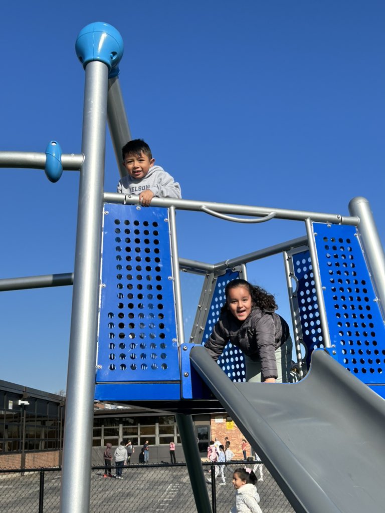 Pure JOY on the faces of these kiddos (and teachers) today as our <a href="/VHNelsonD63/">VHNelson</a> playground is officially open!! 😎 <a href="/EastMaine63/">EastMaine63</a>