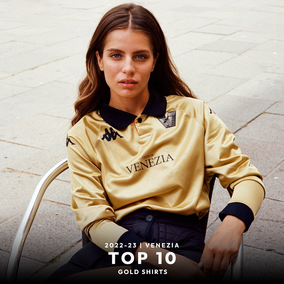 Top 🔟 | Gold Football Shirts 5. Italy GK 2006 6. Venezia 2022-23 Do you agree?