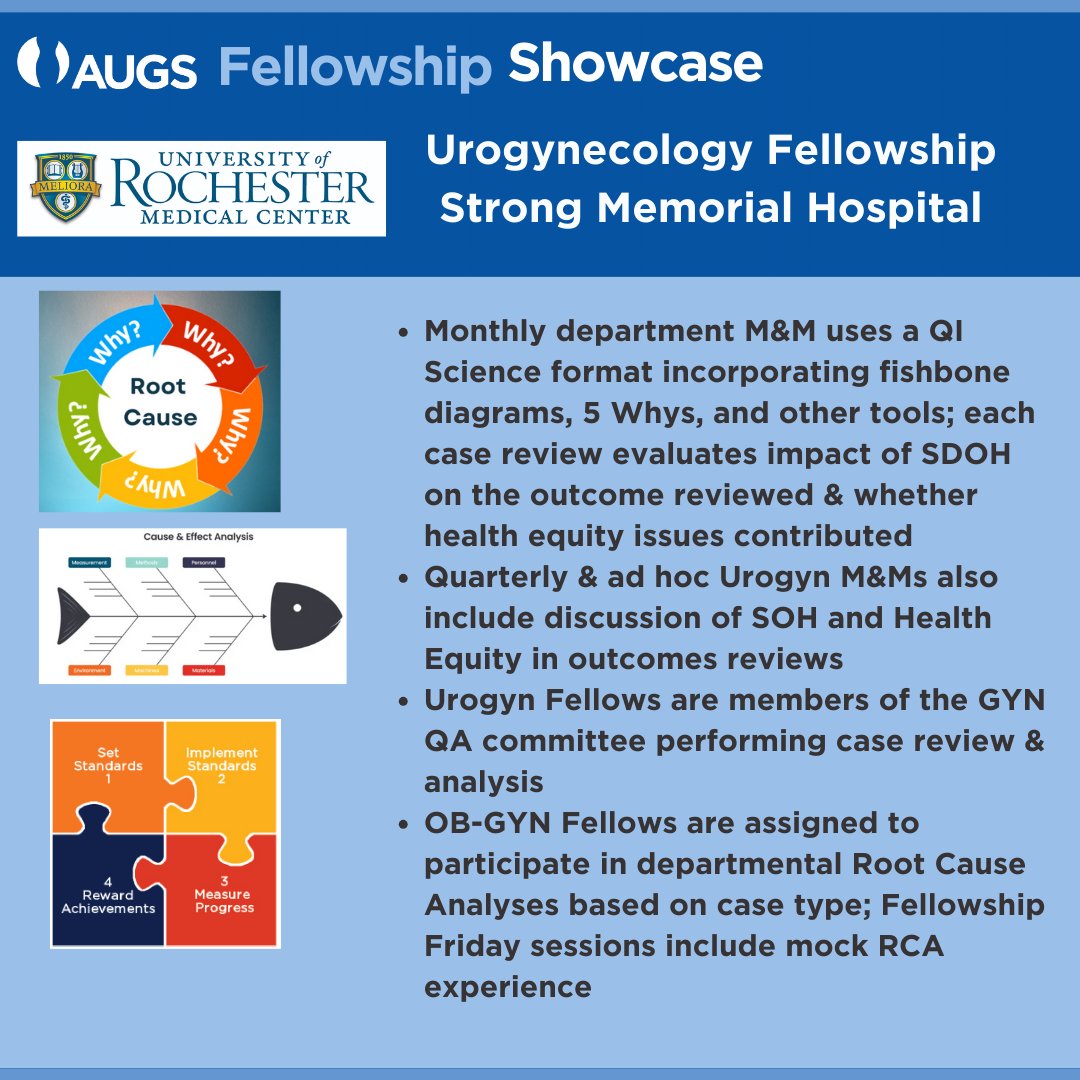 Info about DEI and QI at URMC urogyn program! <a href="/urogynsociety/">AUGS</a>  <a href="/UR_Med/">UR Medicine</a> 
#FutureFellowsofAUGS #FutureUrogynFellows #AUGSFellowshipShowcase
#OBGYN #ObGynTwitter #MedEd