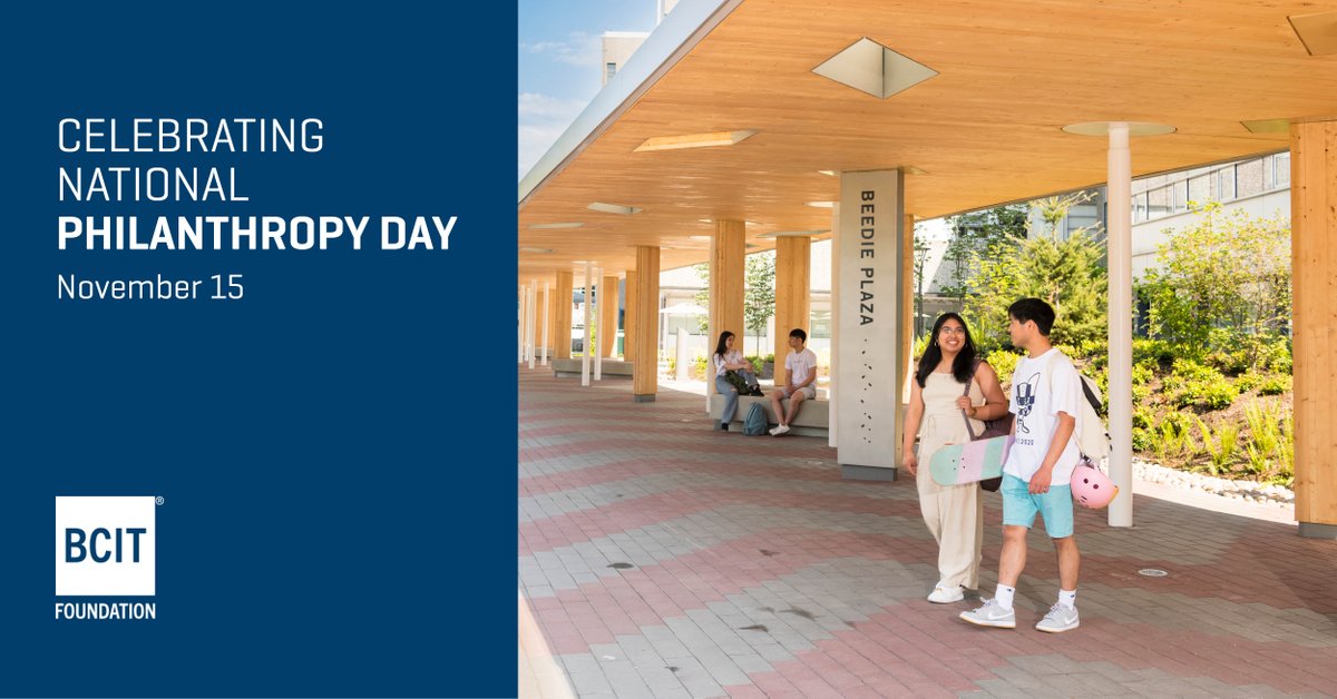 For #NationalPhilanthropyDay, we celebrate the inspiring support of our generous donors who've helped us raise more than $116 million and are helping transform the future for students, industry, and province.

Get inspired: rebrand.ly/rvqfjwa <a href="/bcit/">British Columbia Institute of Technology (BCIT)</a>