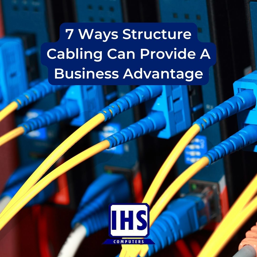 Here are 4 Ways Structure Cabling Can Provide A Business Advantage: 1. Highly Economical 2. Extremely Easy and Uncomplicated 3. Structured Cabling is Easy to Scale 4. Higher Aesthetic Appeal #computerrepair #techsolutions #pcrepair #techsupport #columbusga #ihscomputers