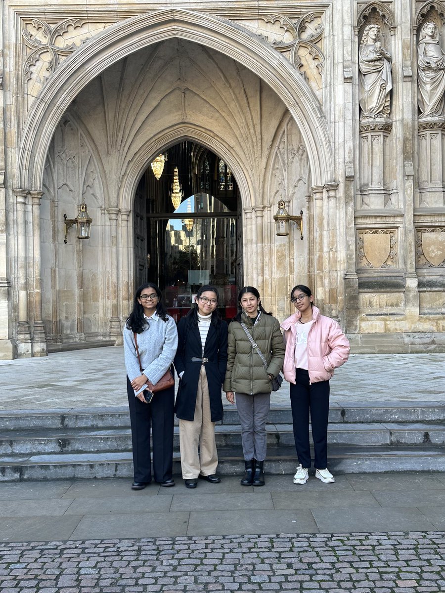 RoyalCWSociety's tweet photo. What a day! Day 3 of #QCEC #WinnersWeek began with a visit to @wabbey where our winners learnt about the Abbeyβs history, & itβs association with the #Commonwealth. Find out how you can enter: https://t.co/yCLDhuVDfn https://t.co/AjlpRP6hOn