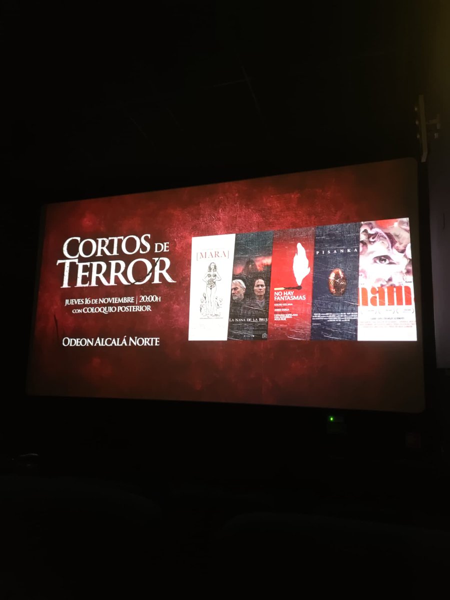 jlpalacios's tweet image. Mañana jueves mismo tendremos una sesión enriquecida con coloquio sobre cortos de terror en los @OdeonMulticines #AlcaláNorte de Madrid. Una pena que no puedas venir