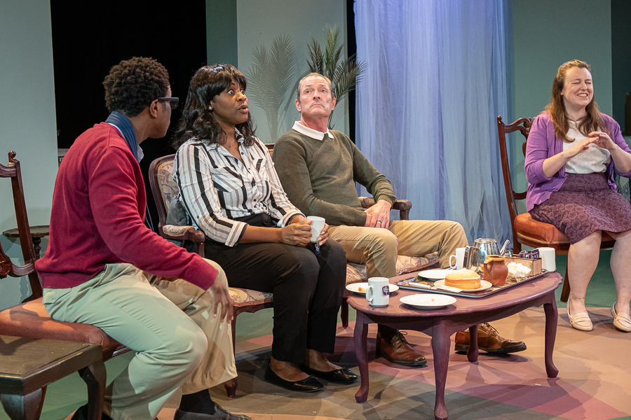 towerthegift's tweet photo. Wow, wow, wow! Performance by cast of The Gift is outstanding! Audience response fantastic! They r loving the engaging, thought provoking script &amp; stories, &amp; lots of tea parties! DO. NOT. MISS. IT. @towertheatre till 18th https://t.co/mV0dilJpBp Book yr tix NOW  #london #whatson https://t.co/39g9HMaZfM
