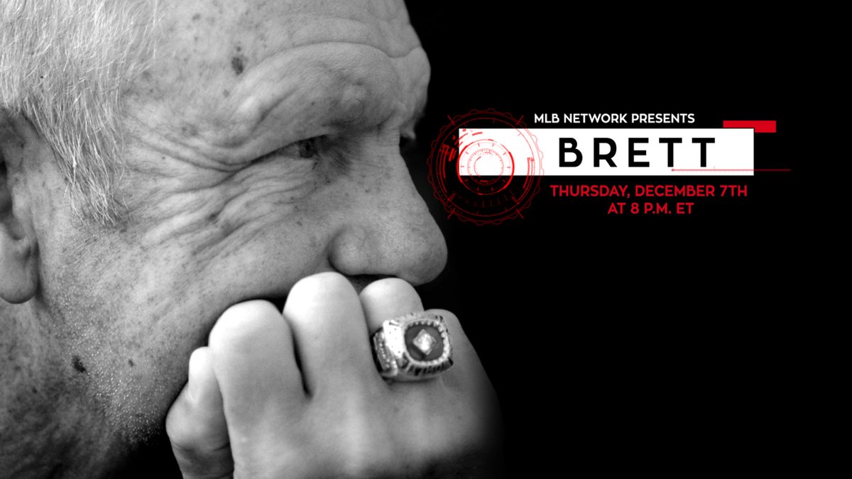 .<a href="/MLBNetwork/">MLB Network</a>'s new documentary "Brett" will debut on Thursday, Dec. 7th at 7:00p CT!

It features interviews with George Brett, footage from his iconic career, insights from fellow HOF players, Denny Matthews, teammates, family members, and many others, &amp; more.

Excited to watch!