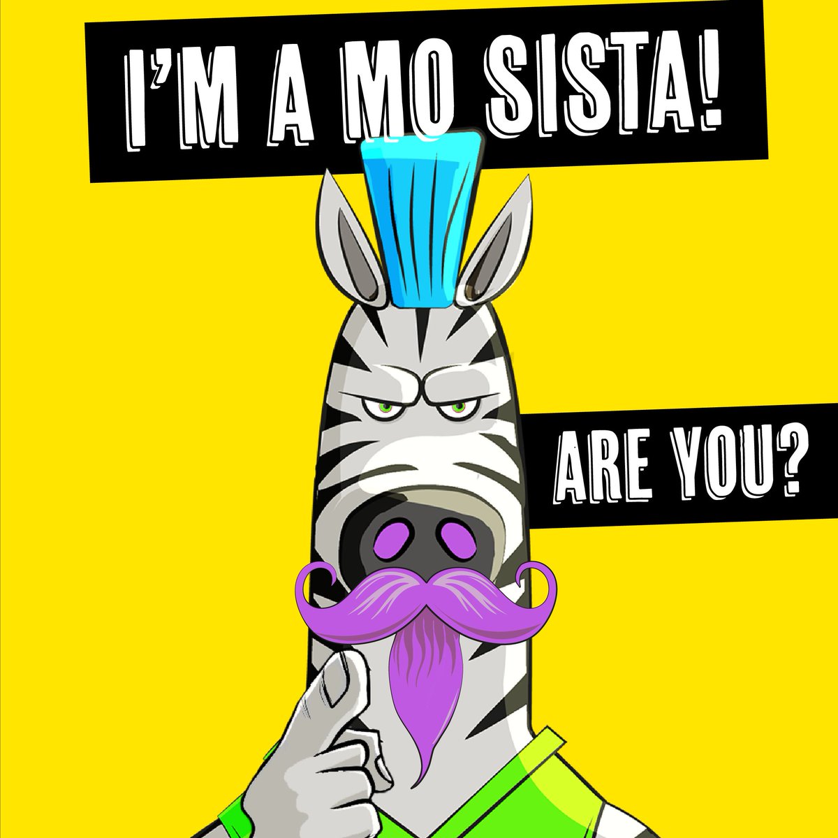 HangryAnimals's tweet image. 🦓Even Zebras Can Mo, Can You?👨Mo your own way this Movember🌟Host an event, raise awareness, donate, and encourage the men in your life to be proactive about their health👊 

#Movember #MoSista #MensHealth #HangryAnimals #Zebra