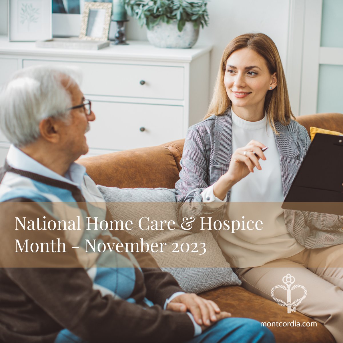 November is National Home Care and Hospice Month. This day pays special attention to honoring the many nurses, therapists, and social workers who make a difference for the patients and families they care for.

#Montcordia #HomeCare #AgingLife