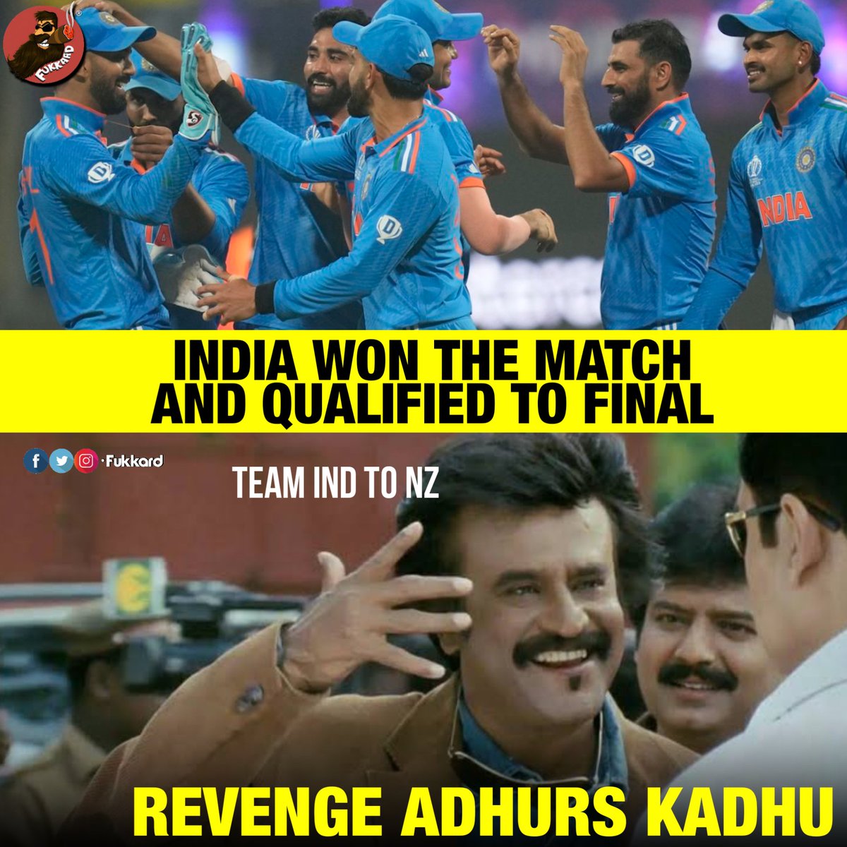 India into the world cup final 2023 India won by 70 Runs.. #Shami 7 wkts 🙌🙌 #ViratKohli𓃵 #INDvsNZ #IndiaVsNewZealand #Shami