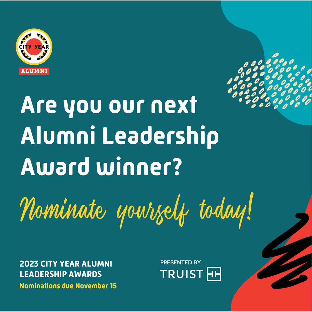 There is still time to nominate an #alumni or yourself for the Alumni Leadership Awards! Fill out your nomination form today! loom.ly/oZ3M9iA #leadership #alumni #cityyear #AmeriCorps