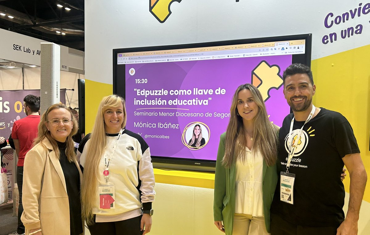 Mónica Ibáñez Escrig (@monicaibes) on Twitter photo Hoy en #SIMOEDU23 hemos presumido de lo guay que es trabajar con Edpuzzle 🙌🏻🔝 <a href="/edpuzzle_es/">Edpuzzle (español)</a> <a href="/VestradaEdu/">Vicente Estrada</a> <a href="/rosaliarte/">Rosa Liarte Alcaine</a> Hoy en #SIMOEDU23 hemos presumido de lo guay que es trabajar con Edpuzzle 🙌🏻🔝 <a href="/edpuzzle_es/">Edpuzzle (español)</a> <a href="/VestradaEdu/">Vicente Estrada</a> <a href="/rosaliarte/">Rosa Liarte Alcaine</a>