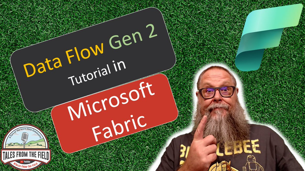 TalesftField's tweet image. Our latest MS Tech Bits is LIVE! @DBABullDog  presents #MicrosoftFabric #DataFlow Gen 2 #Tutorial

Link: youtu.be/0jSTd2P20pk

cc @SQLBalls @JoshLuedeman @neeraj_jhaveri @nodestreamio @BradleySchacht