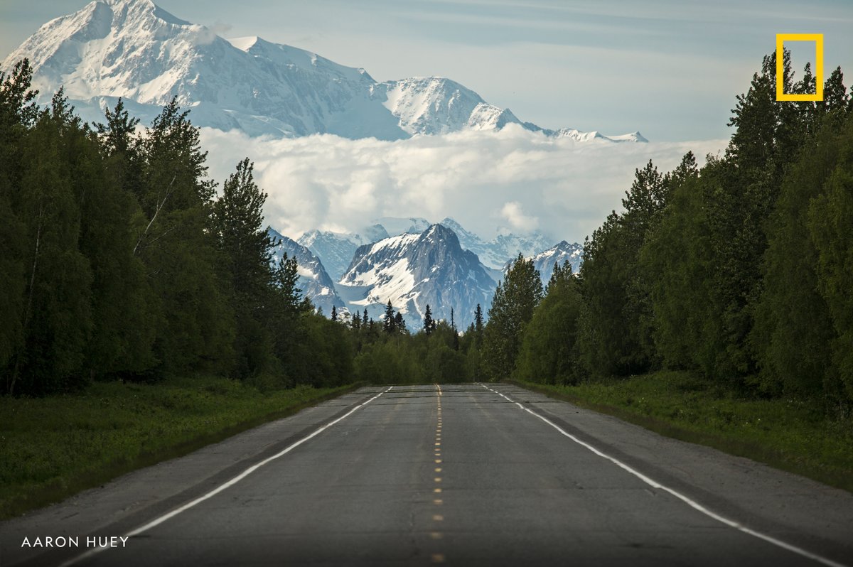 Highway 3 on the edge of Denali National Park and Preserve, Alaska.