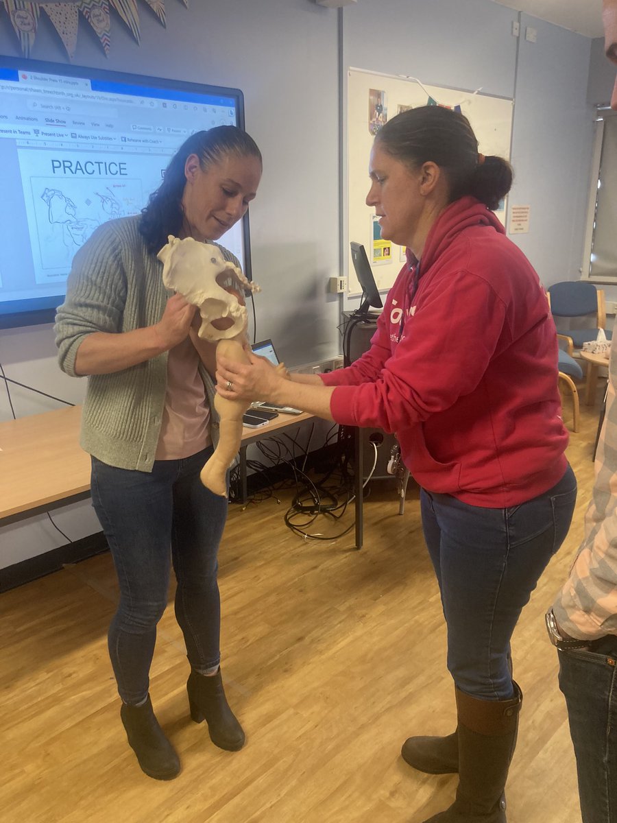 DrAngelaK's tweet photo. So excited to have welcomed @MidwifeSpillane to WUTH today for a fantastic Optibreech day with the maternity team. Thank you for a fabulous day #optibreech #physiologicalbreechbirth @SisterShawnRM @Shaw1Libby @optibreech @WUTHstaff https://t.co/es210O38ik