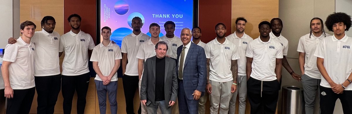 Friends of Nova (@friendsofnova) on Twitter photo Grateful for the insightful educational seminar led by <a href="/Villanova_Law/">Villanova Law</a> Dean Mark Alexander and Professor Mitchell Nathanson. Thank you for empowering our men’s basketball student-athletes with valuable insights and paving the path for their NIL journey! Grateful for the insightful educational seminar led by <a href="/Villanova_Law/">Villanova Law</a> Dean Mark Alexander and Professor Mitchell Nathanson. Thank you for empowering our men’s basketball student-athletes with valuable insights and paving the path for their NIL journey!