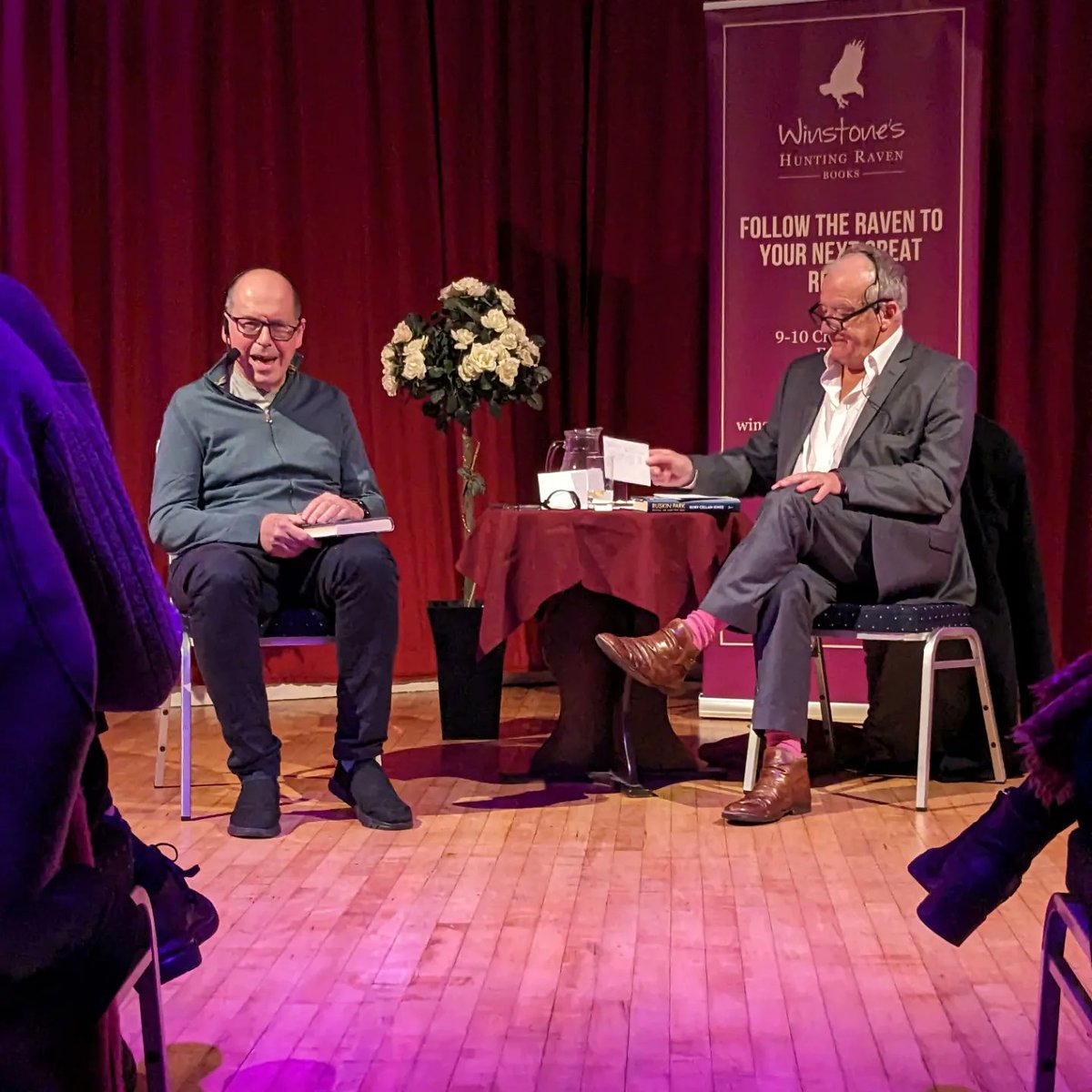 HuntingRavenBks's tweet image. Here at the Assembly Rooms in Frome with a lovely turn out for Rory Cellan-Jones who is talking about his beautiful memoir Ruskin Park @ruskin147 @septemberbooks
