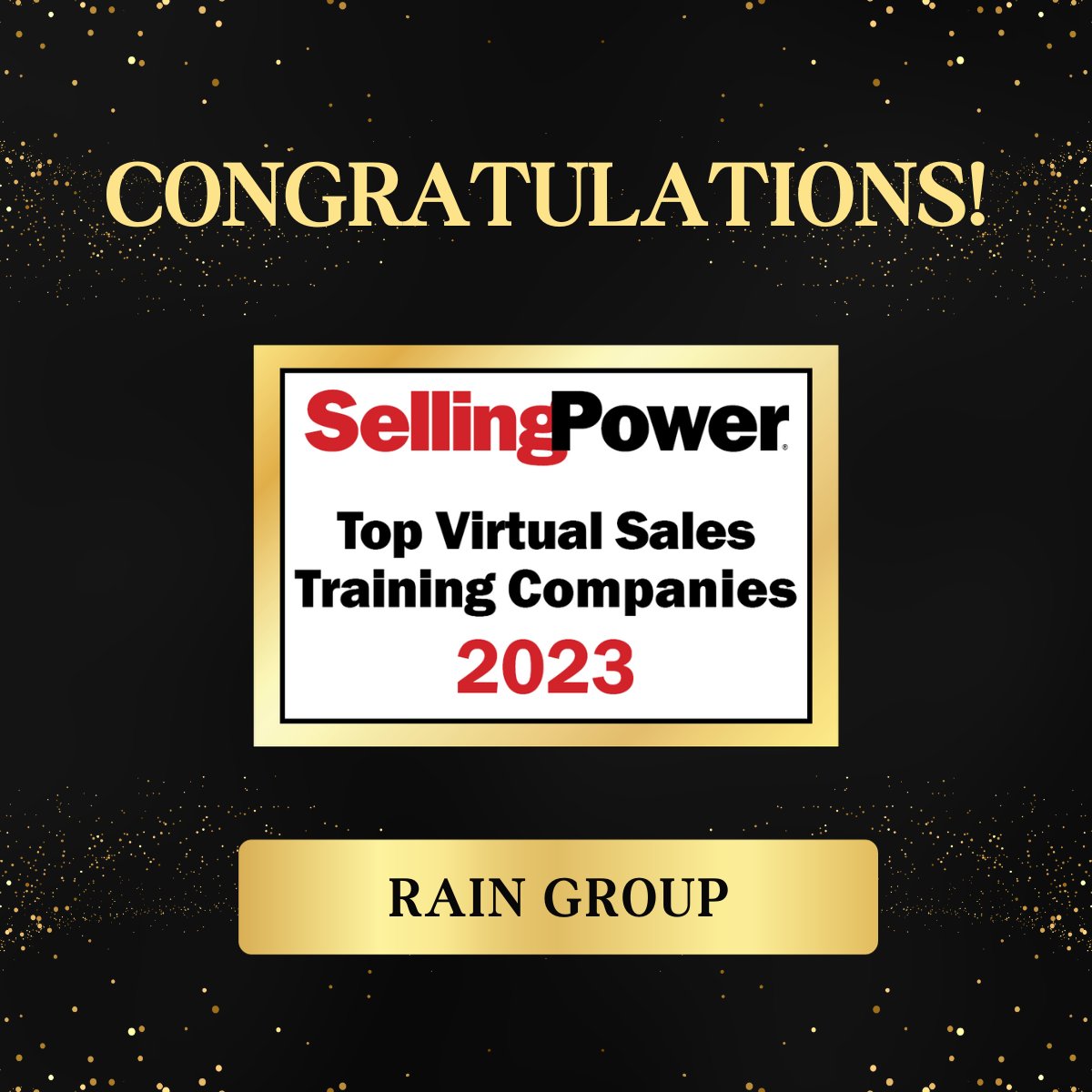 Thrilled to announce that we have been recognized by @SellingPowerMag for the 4th consecutive year as one of the Top Virtual #SalesTraining Companies for 2023! Thank you to our team and clients for contributing to our continued success! 🏆 hubs.li/Q0290Zx40