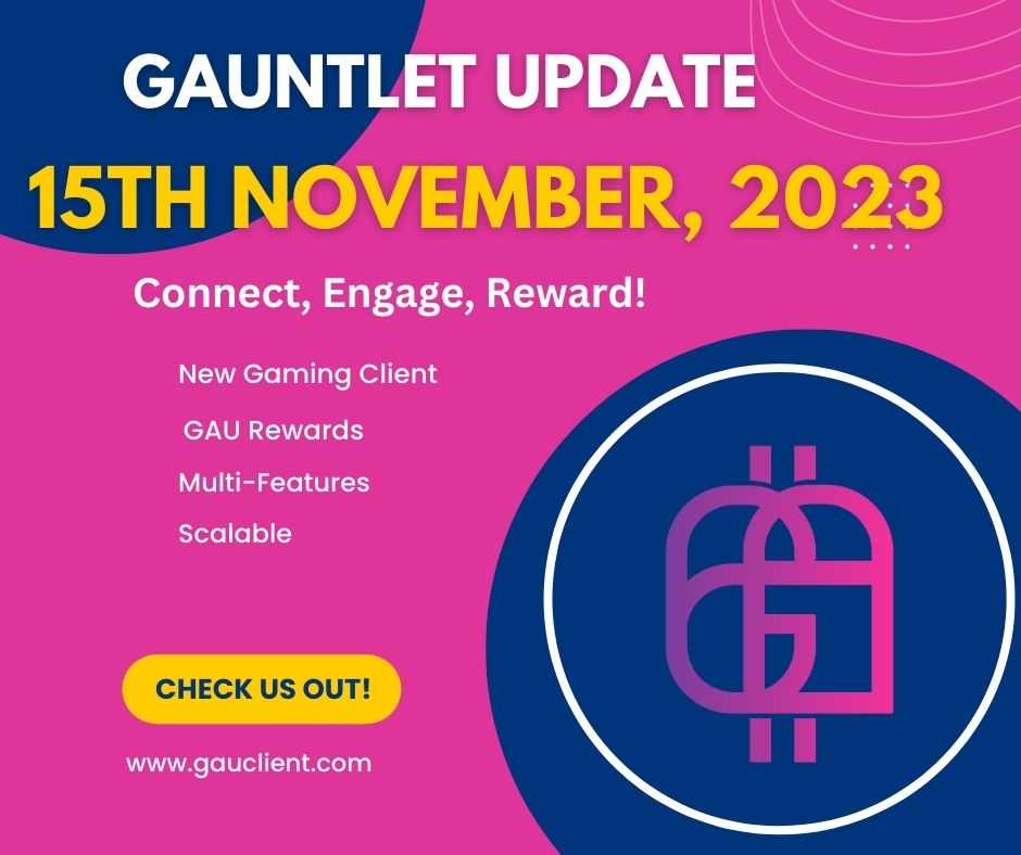 🆕 Here is the latest Gauntlet Update, 15th November, 2023

gauclient.com

#esports #gaming #PlayToEarn #blockchain #cryptocurrency #gauntlet #gauclient