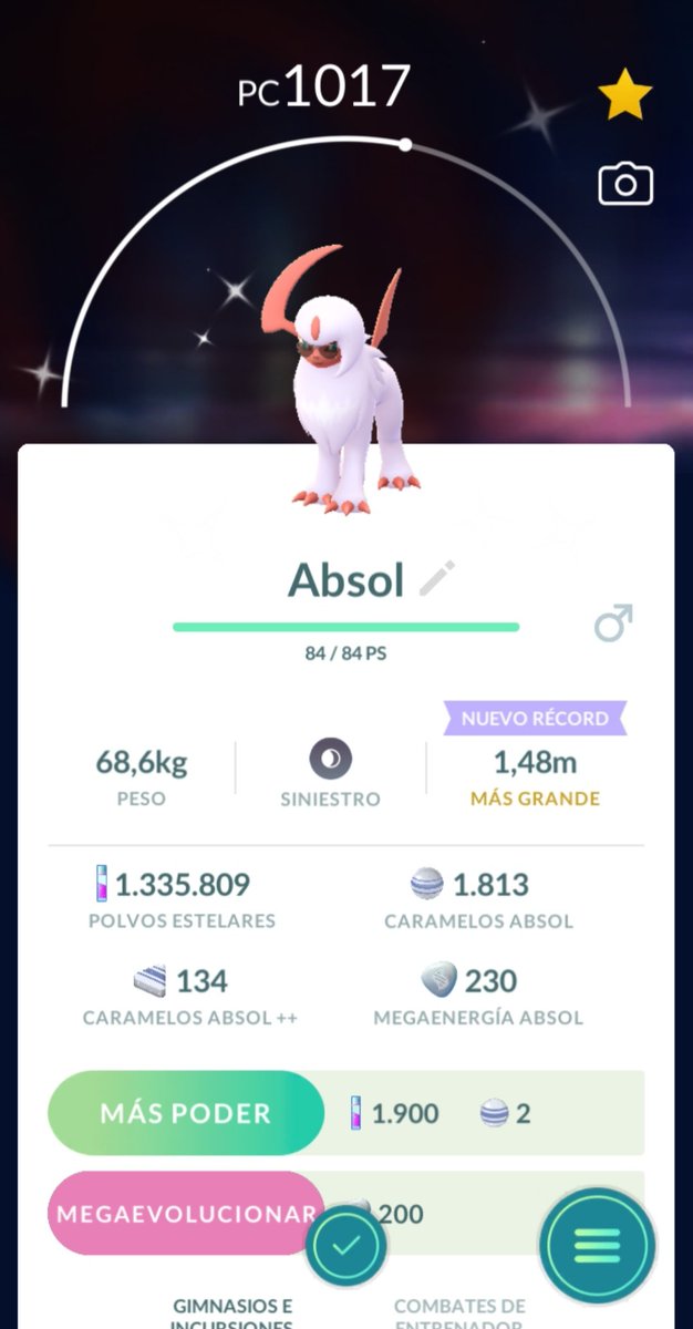 AurionLloyd's tweet photo. Que alegría que me saliese este shiny que me encanta y con las gafitas!! 😎 https://t.co/s0GRrdwVUp