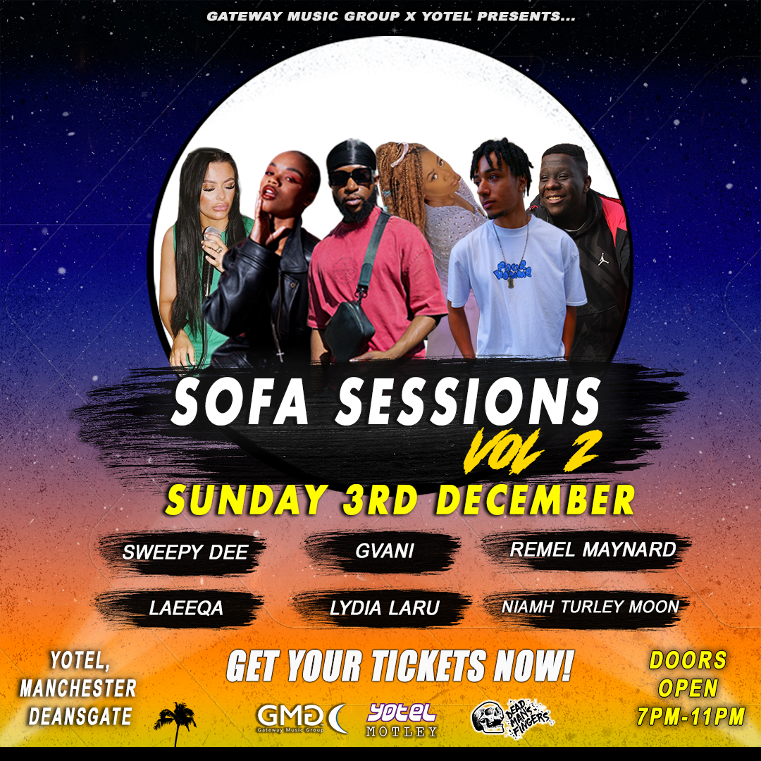 WE'RE BACK BETTER THAN EVER!!

Sofa Sessions returns 3/12 with a new lineup or exciting acts that are making waves in the North West 🌊

Grab your tickets with options ranging from general admission to cocktails and mixers 🍹

Tickets:
gatewaymusicgroupltd.com/event-details-…