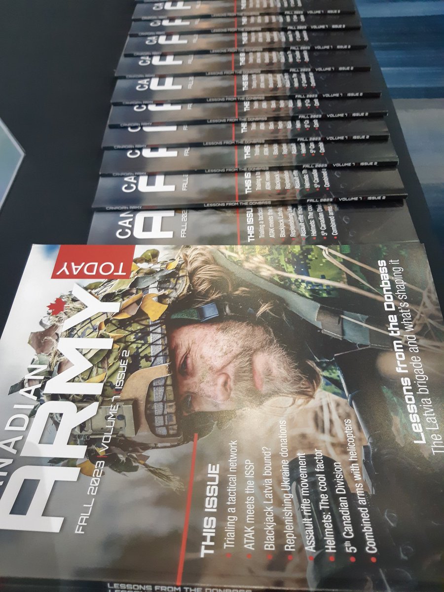 CdnArmyToday's tweet photo. Fall issue has landed at #bestdefenceconference in London, On. https://t.co/ui83mkM11B