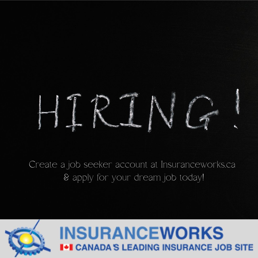 InsuranceWorksC's tweet image. We are HIRING!👩‍💼👨‍💼

Search Insuranceworks.ca, create a job seeker account, upload your resume and apply for multiple jobs in the Insurance and Finance industry today!🖱️