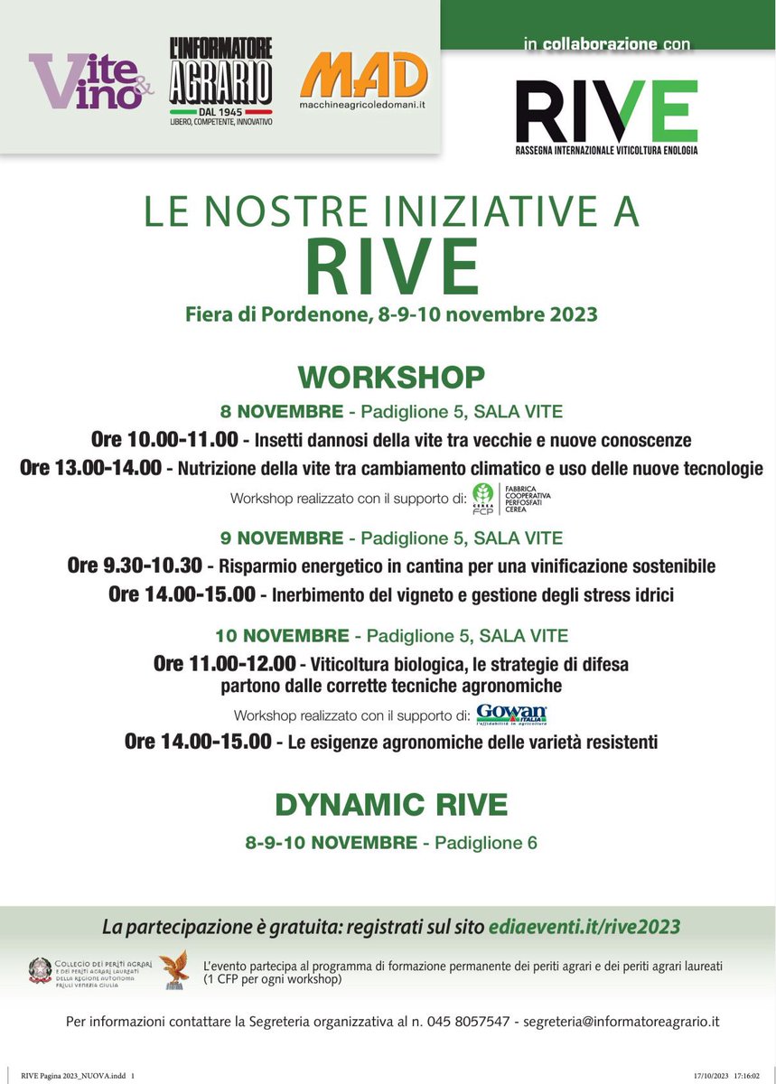 grape4vine's tweet photo. Settimana scorsa siamo stati ospiti di #RIVE2023 e con l'occasione siamo andati a trovare gli amici Milena Crotti e Andrea Pedrazzini di #Diachem, una delle aziende del nostro Advisory Board. https://t.co/poI4a9QhHl