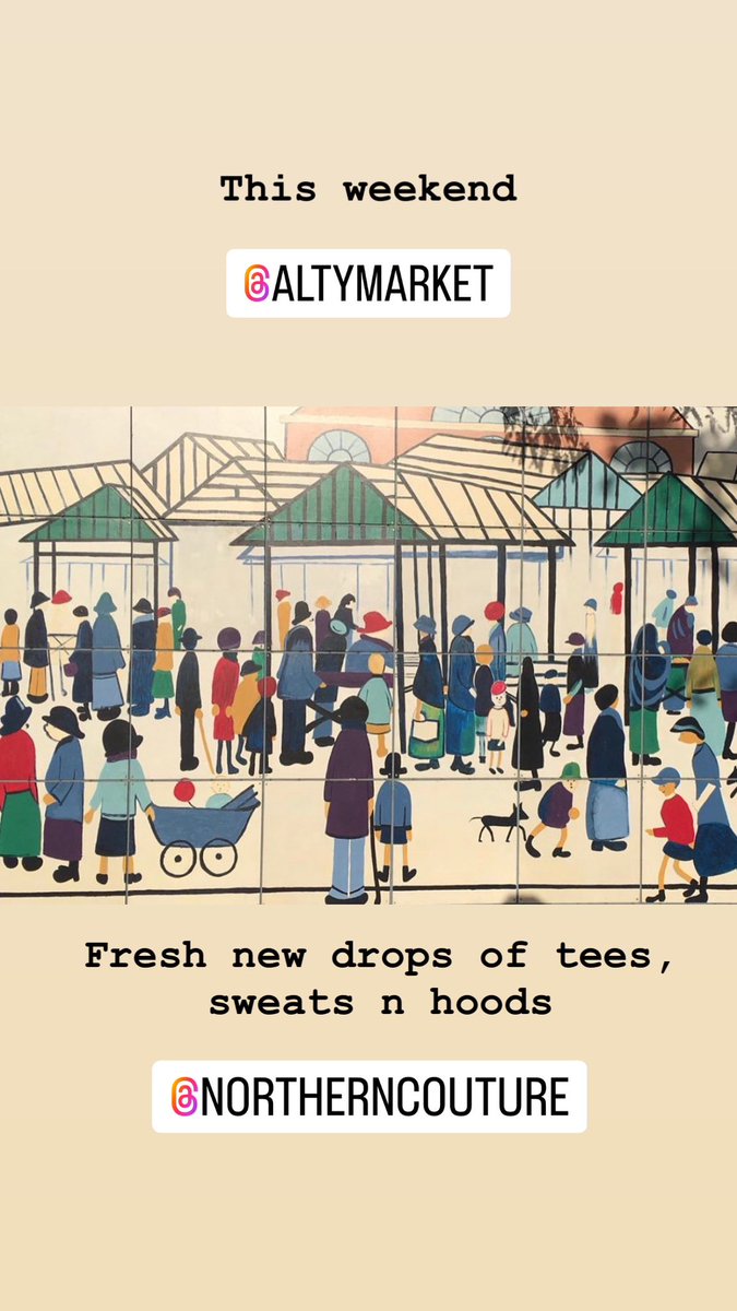 She’d loads of drops this weekend <a href="/altrinchammkt/">Altrincham Market</a> and on line 

Be quick 🙏🏻