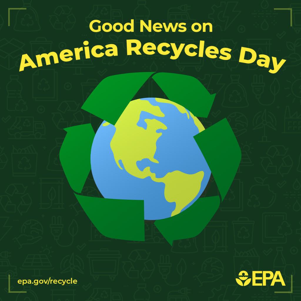 Great news on #AmericaRecyclesDay♻️! We've awarded $60 million in Solid Waste Infrastructure for Recycling grants for Tribes and intertribal consortia as well as over $33 million in Recycling Education and Outreach grants. epa.gov/newsreleases/b…