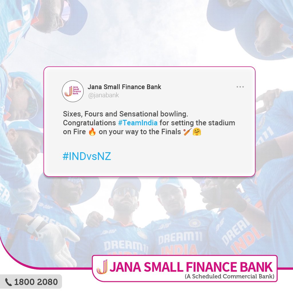 Jana Small Finance Bank tweet media