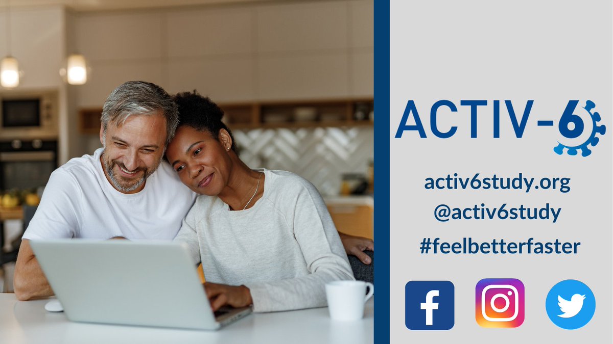 Web and phone-based enrollment in #ACTIV6Study allows people anywhere in the U.S. to join from home and contribute information on the value of #RepurposedDrugs for #COVID19 treatment. Learn more activ6study.org