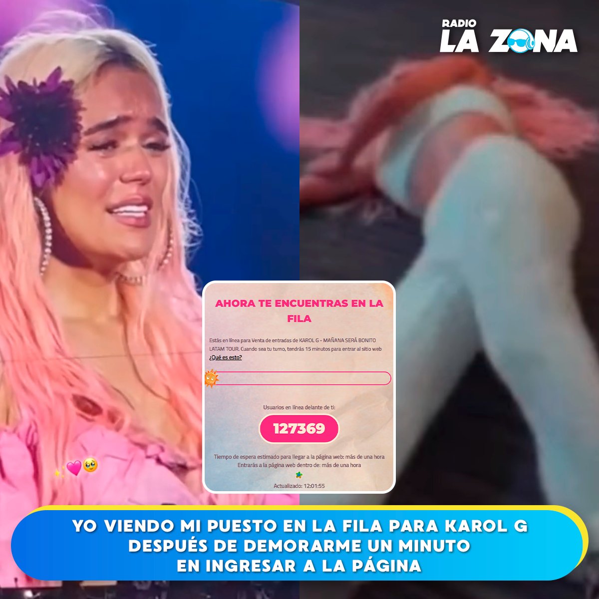 Lo siento #KarolG, se hizo lo que se pudo...  😭💔

¡Repórtense todos los que están rezando por alcanzar la preventa! 🎟️

#Meme #Bichota #ConciertosPerú #Viral #Reggaeton