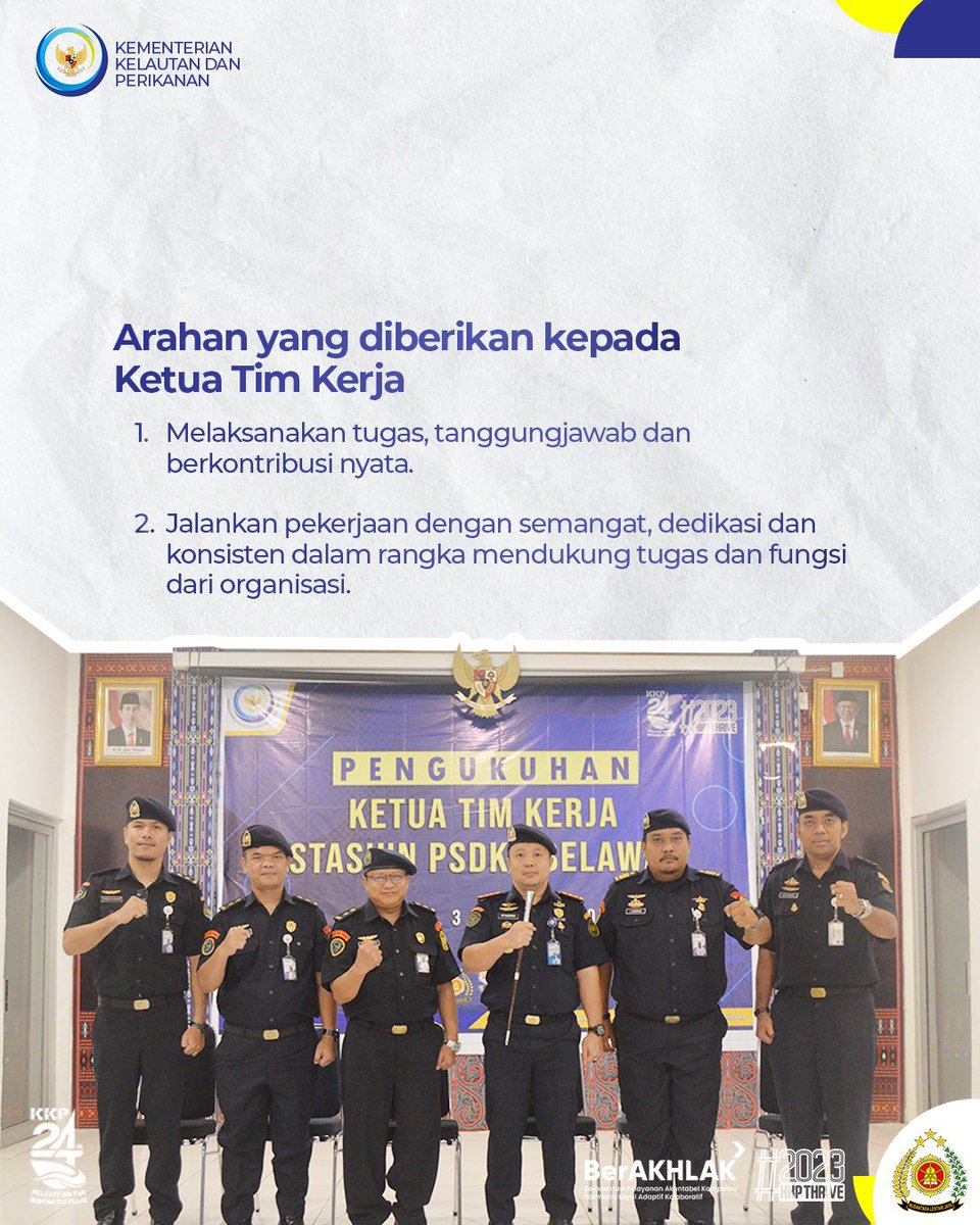 ditjenpsdkp's tweet photo. Sahabat Bahari, pembentukan tim kerja ini sebagai salah satu penerapan reformasi birokrasi dilingkup Ditjen PSDKP loh.
Selamat mengemban tugas ketua tim kerja!💪☺️
#PSDKPSahabatNelayan
@kkpgoid
@adin_psdkp
#KKPThrive
#EkonomiBiru
#PSDKPHebat
#SaktiWahyuTrenggono https://t.co/BF3VrTyTpO