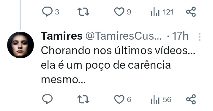 js2023__'s tweet photo. @nathsilvakkk @wrapinplastic @TamiresCustdio2 @danieledrsantos @IMBarroso @LuaSMart @stellaquintsch @VivienMorgato @estermariabene @juliappporto @MissSinot_ @mudeimeuID @gabi_elllla @FlaviaFroes6 @Aragao4De @deniseguideti @Riiiidle @AFer36739 @LudymilaPantoja @Lia72175602 @KNatorio @le_juzinha @R2Drikacr @tuehbestaeh @atrerista @evamarialoujas @LunaSilveira12 @mgk04191987 @AkiraHorai @oSUSsalva @crushdobbb20 @PolainPoliana @Hiperfocadaaaa @RenataViegas @apenasplasticaa @IngridManso @SiVictalino @Karita19026041 @maiaravandress1 @chel_el_dourado @camislyy @PensandoSouto @AndressaBru1 @mireladoliveira @AnaMari34249899 @LaraNesteruk Tamires, a presidente do fã clube: quarentona, acima do peso, solitária e cercada por gatos que vivem fugindo de casa, chamando alguém de CARENTE 🤣🤣🤣🤣🤣🤡 https://t.co/nkKP4L5AIp