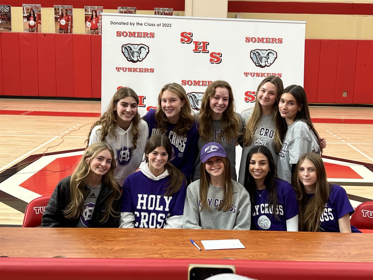 We are super proud of our Somers Attacker Molly Fink on signing her NLI to continue her academic and athletic career ⁦<a href="/HCrossWLAX/">Holy Cross Women's Lacrosse</a>⁩! You rock! 💪🏻🥍❤️