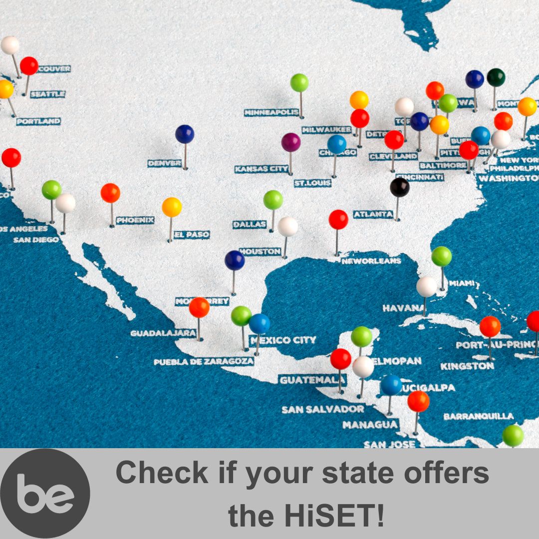 becomexanything's tweet image. States differ in the tests they accept for certification. 

Visit our website and check if your state offers the HiSET! 

If not listed, verify on the official HiSET website for the latest information. 

Ready to take the next step?
mtr.cool/rxxduczxii

#HiSETTest  #HiSETPrep