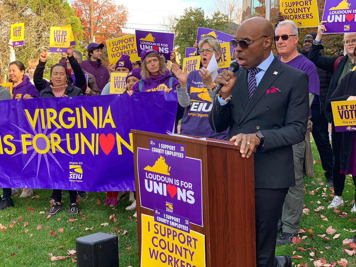 HAPPENING NOW: “Enough is enough!” Loudoun County employees and community members demand an end to the 5+ months of delays and obstruction. It’s time to #LetUsVote for our right to go to the bargaining table and negotiate good union jobs and quality services! #UnionsForAll