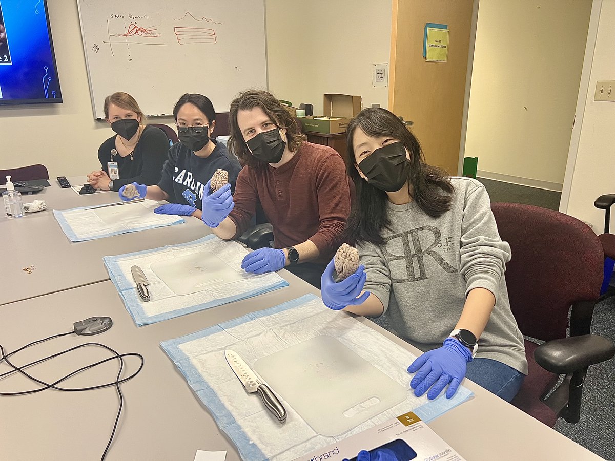 Dissection Day for @UNCPsychiatry T32 fellows!