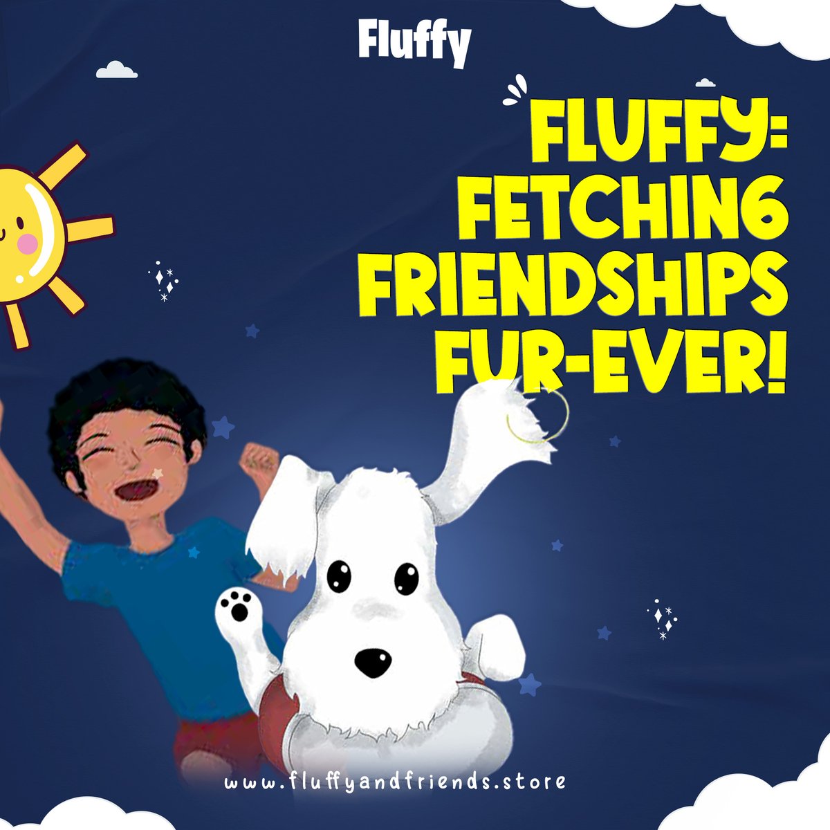 Fluffy's paw-sitively adorable adventures are about to begin! Woof you join us? Don't let Fluffy fetch all the fun! Join us now! amzn.com/1662454406/ #Fluffy #ThomasStevens #FluffyAndFriends #friendship #dogs #dogstagram #doglover #books #childrensbooks