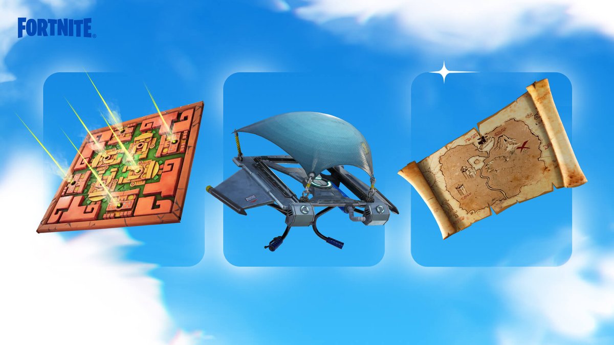 iannzits's tweet photo. Os Capítulos 1: Temporadas 7 e 8 — Sobre Invernos e Tesouros RETORNAM AMANHÃ ao #FortniteOG junto com a v27.10 trazendo:

• Bioma de Neve + Galpões Gelados
• Acampamentos Piratas
• Pistola Repulsora
• Metralhadora Giratória (Minigun)
• Lançador Quádruplo
• Armadilha de Dardos Envenenados
• Item de Reinstalação de Asa-delta
• Tesouro Enterrado
• Avião Biplano Tormenta X-4
• Canhão Pirata

Observação: A Armadilha de Dardos Envenenados estará disponível apenas no Battle Royale com construção.

OUTRAS MUDANÇAS:
• Novo Estágio brilhante no redemoinho abaixo da Ilha Flutuante do Cubo Kevin no Lago do Saque.
• O Foguete estará construído no Depósito Empoeirado, e a Máquina do Tempo será movida para o chão do local.
