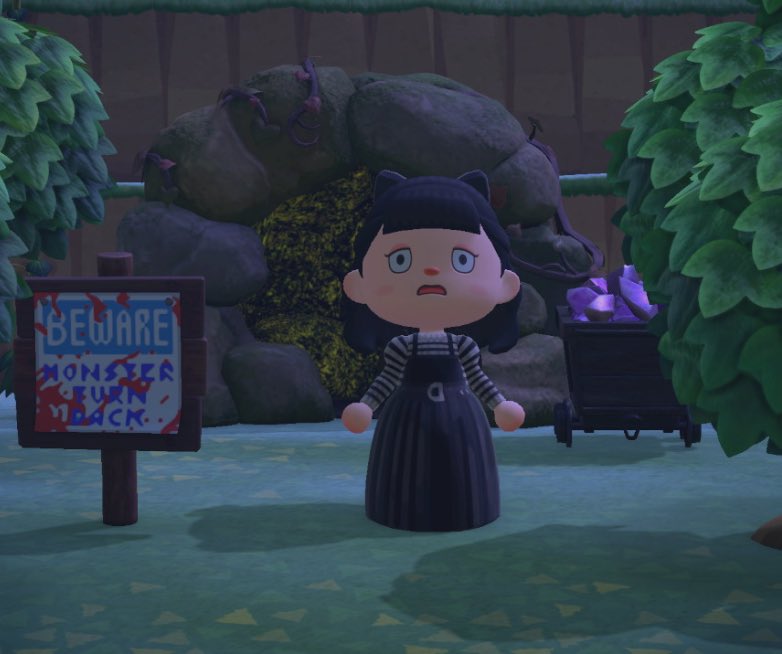 pixieisnthere's tweet photo. Some honorable mentions from my original island 👻🖤 #ACNH #acnhinspo #ACNHDesigns #spooky #cozygaming https://t.co/g4ihvPN0zE