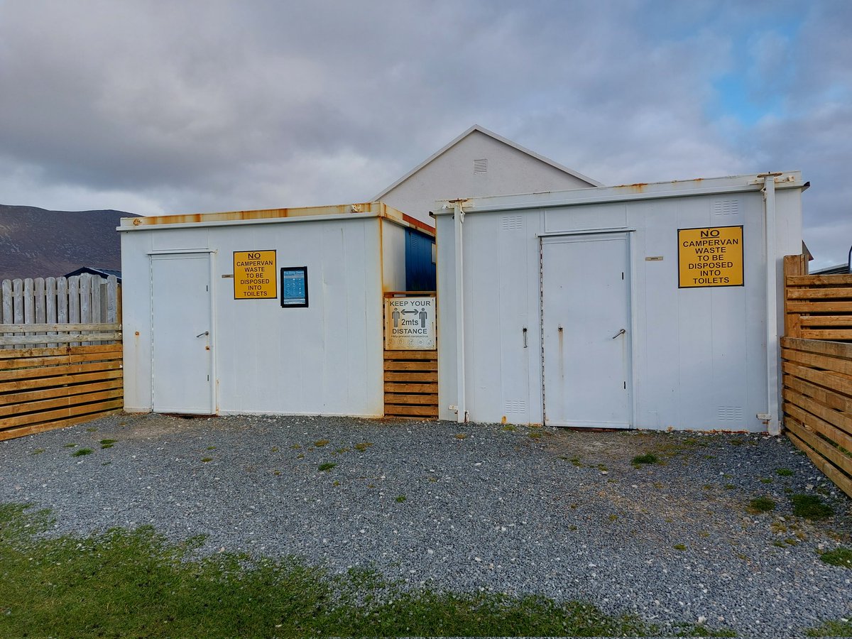 stewartliam's tweet photo. @MayoCoCo Why are public toilets on Achill in Keem and Keel closed at present? With so many hotels, pubs and coffee shops now closed as well, toilet facilities are practically non existent. And Achill is being promoted as a premier tourist attraction? You need to try harder! https://t.co/cdFuB9FGRK