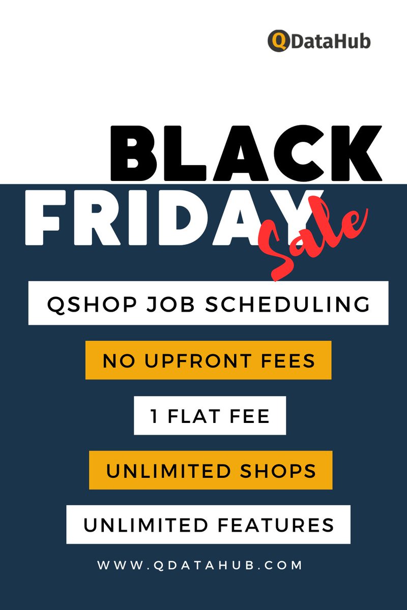 Job Scheduling - Black Friday Sale 2023: qdatahub.com/jobscheduling-…