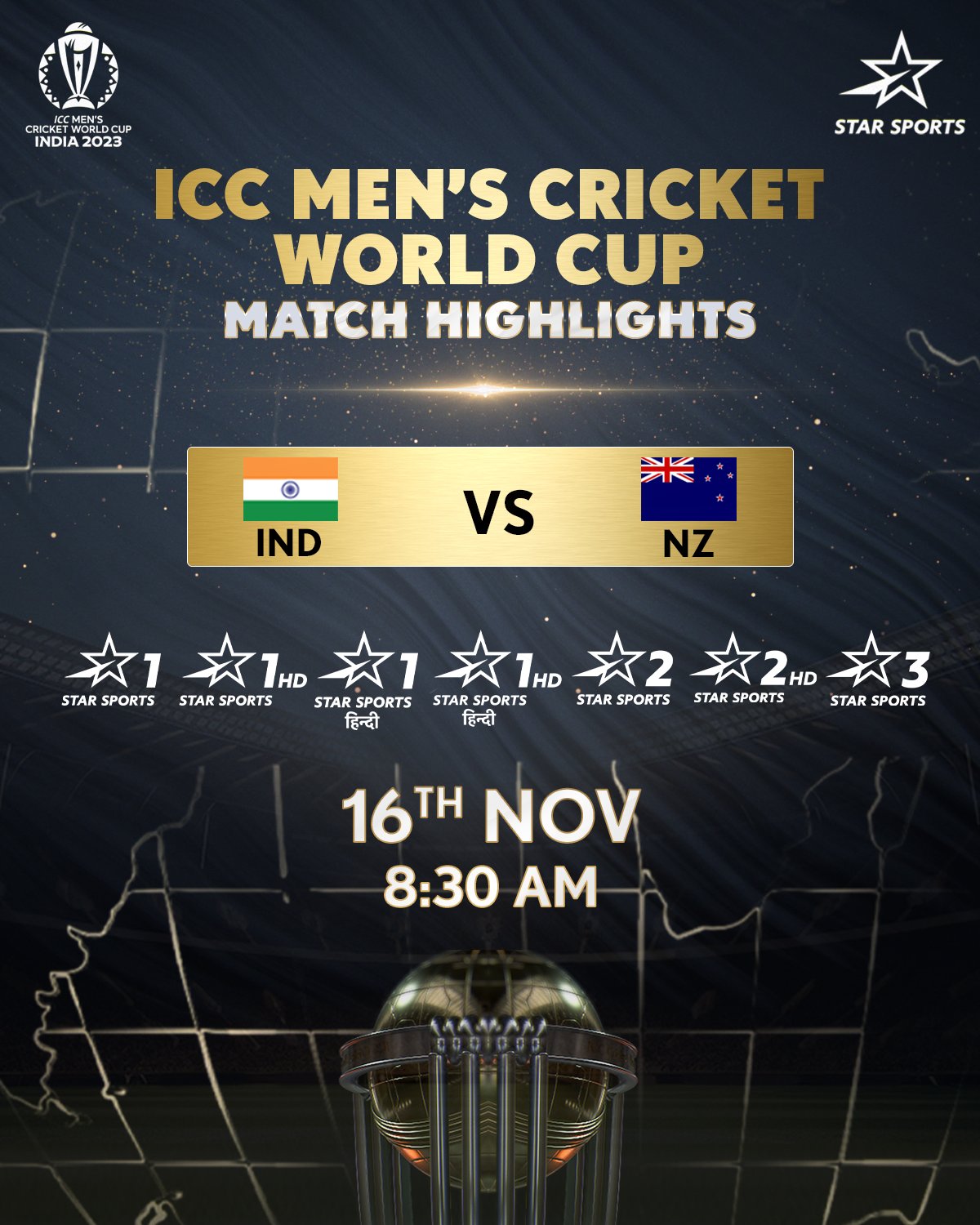 Star Sports on X It was a stellar performance from TeamIndia to book their spot in the CWC23 Final Just in case you were one of the very few who missed