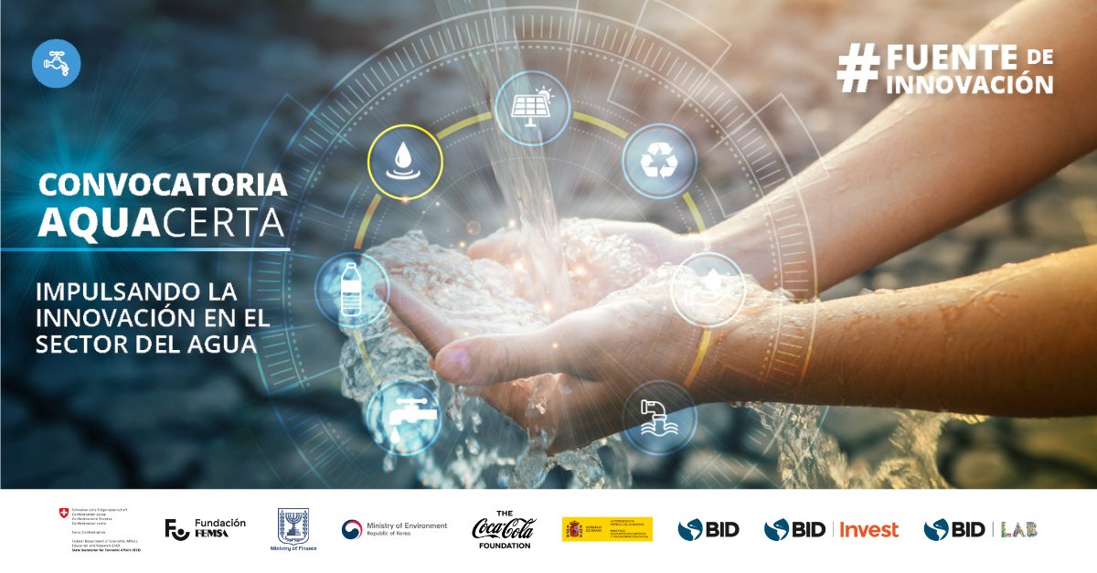 · #DYK that 25% of the population in #LatinAmerica and the #Caribbean lack safe drinking #Water? <a href="/the_IDB/">Inter-American Development Bank</a> and <a href="/IDB_Lab/">IDB Lab</a> invite you to join the #AQUACERTA challenge and be a catalyst for change. Learn more and apply today!  openidb.brightidea.com/Aquacerta