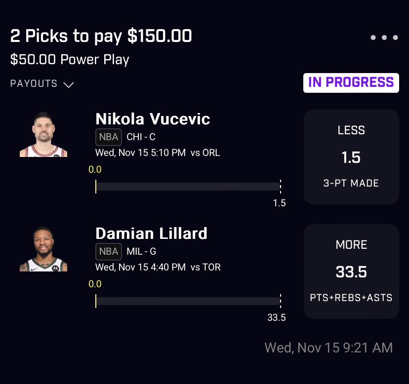 wryce2x's tweet photo. Goodmorning 2X Gang! ๐ซถ๐ผ๐
- Nikola Vucevic u 1.5 3PT
- Damian Lillard o 33.5 PRA
GIVING THE BOOK DISRESPECT TODAY! ๐ฏ๐๐ผ๐ค
#2XPicks #BettingX #PrizePicks #Underdog #PlayerProps #Bulls #Bucks #Wryce2x https://t.co/6uSyeHJrxS